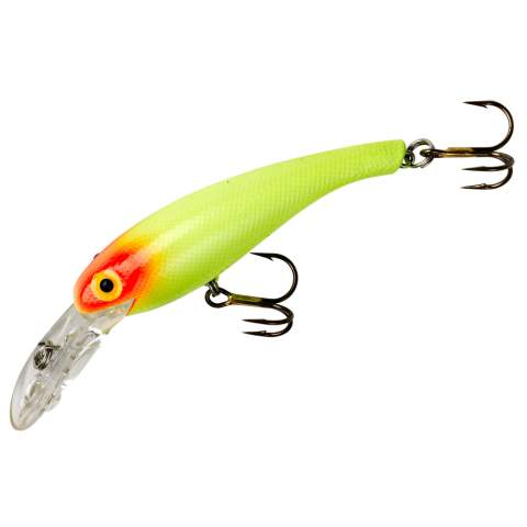 Cotton Cordell Wally Diver #5 - Chartreuse Red Eye - Precision Fishing