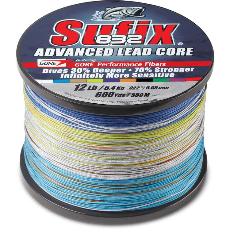 Sufix 832 Lead Core 12 lb. Metered - 600 Yds - Precision Fishing