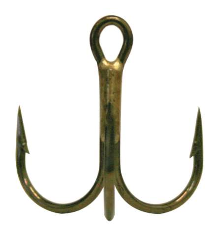 VMC 9651 Round Bend Treble Short Shank 1X Hook #8 - Bronze (25 Pack) -  Precision Fishing