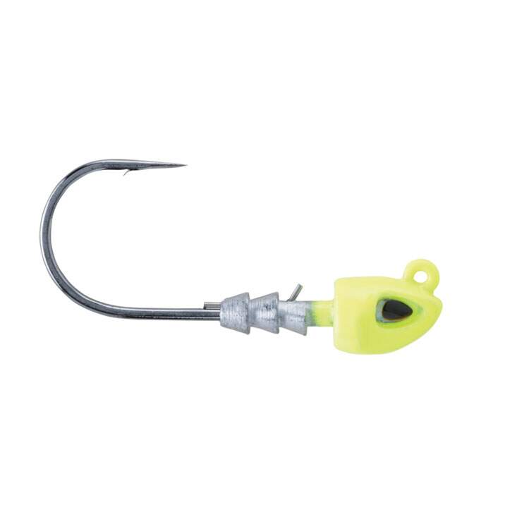 Berkley Fusion19 Swimbait Jighead 3/4 oz. with #5/0 Hook - Chartreuse (3  Pack) - Precision Fishing
