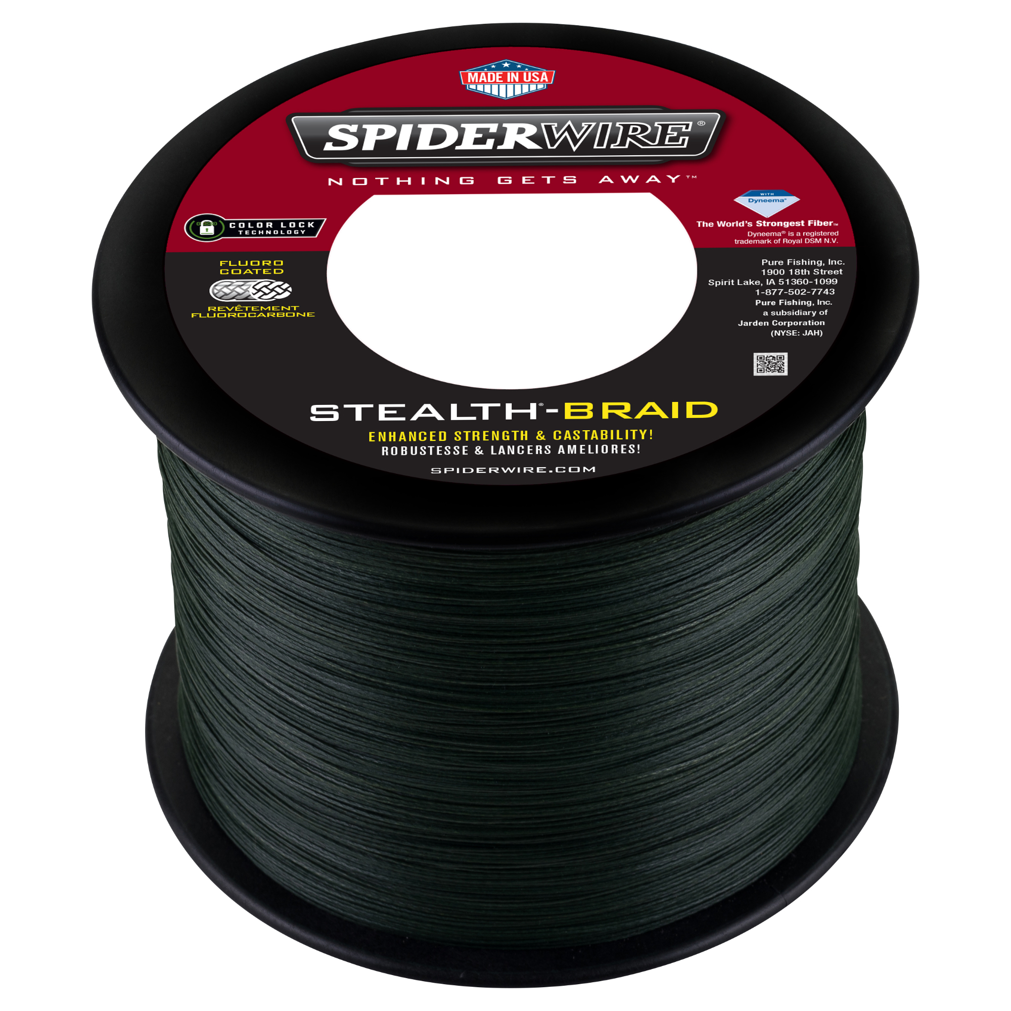 Spiderwire Stealth Fishing Line 40 lb. Moss Green - 1500 Yds