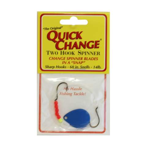 Quick Change Spinner Rig #3 Colorado Blue Blade, Double Black/Nickel Hooks  - Qty 1 - Precision Fishing