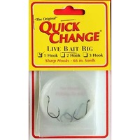 Quick Change Live Bait Rig Double #4 Bronze Hook - 18 Pack