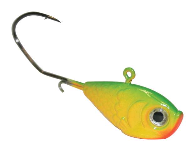 Walleye Nation Marble Eye Jig 1/4 oz - Citrus Perch (3 Pack) - Precision  Fishing