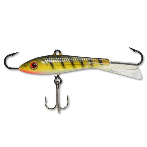 NORTHLAND FISHING TACKLE: 9/16 oz Puppet Minnow UV GREEN PERCH