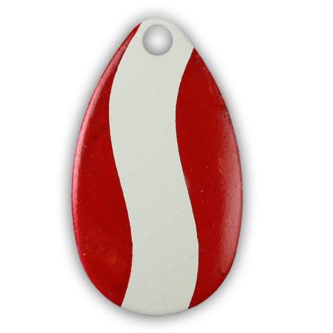 Indiana #5 Red/White Striped with Nickel Back Spinner Blade - 10